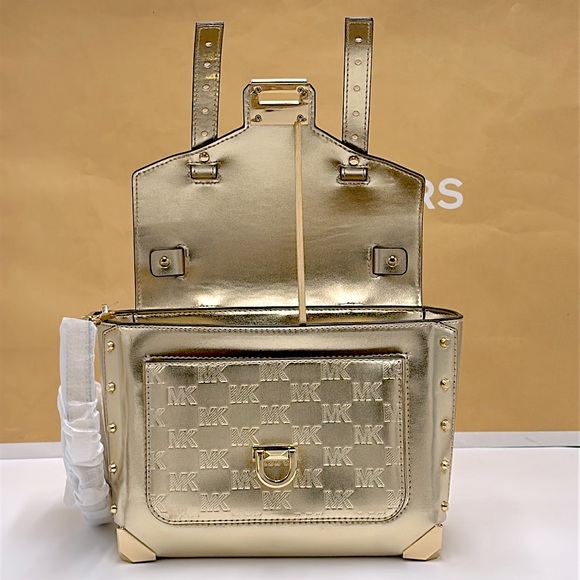 Michael Kors Manhattan Medium
Satchel Shoulder Crossbody bag MK
Pale Gold - Picture 5 of 14